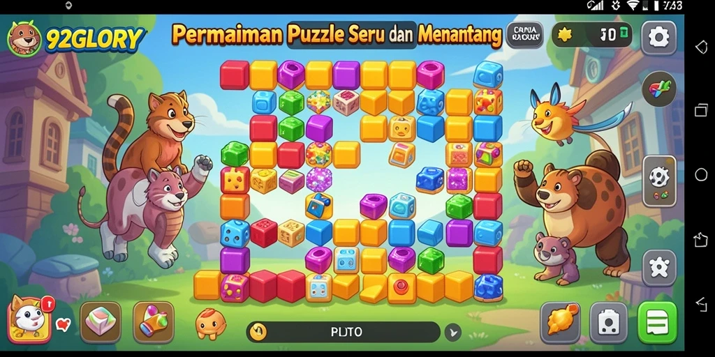 Tampilan gameplay seru dan mendebarkan di 92GLORY.