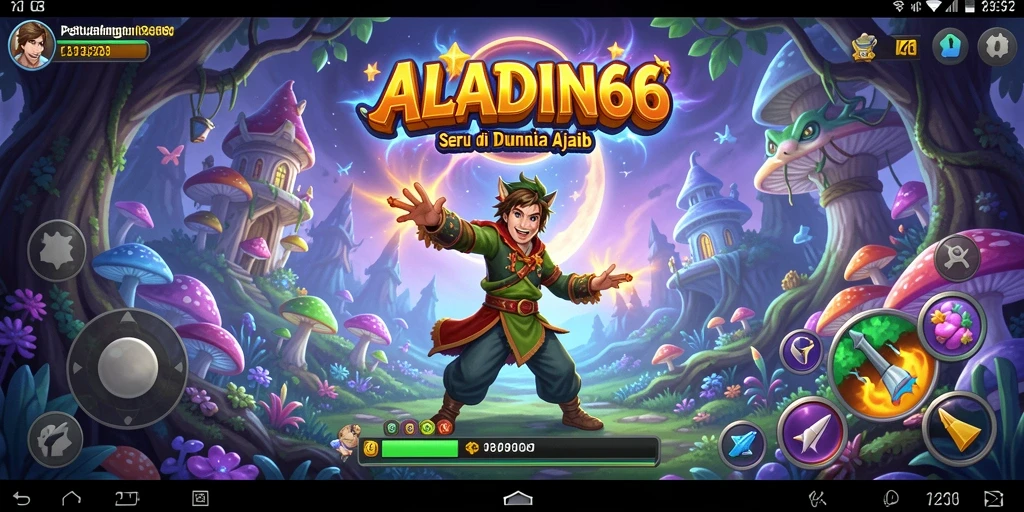 Tampilkan screenshot utama gameplay ALADIN66 yang penuh aksi.