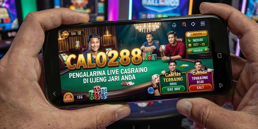 Tampilan menarik dari gameplay Live Casino CALO288 dengan dealer profesional.