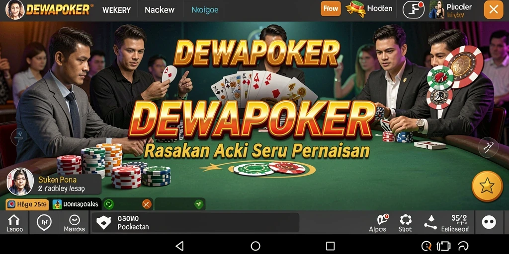 Tangkapan layar DEWAPOKER menunjukkan aksi seru dalam permainan poker.