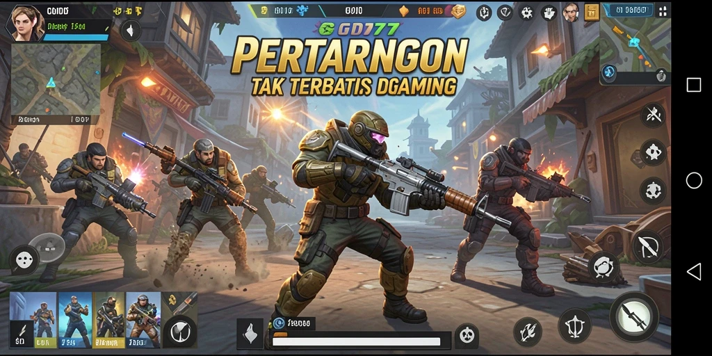 Tampilan menarik dari pertarungan seru di GOD77.