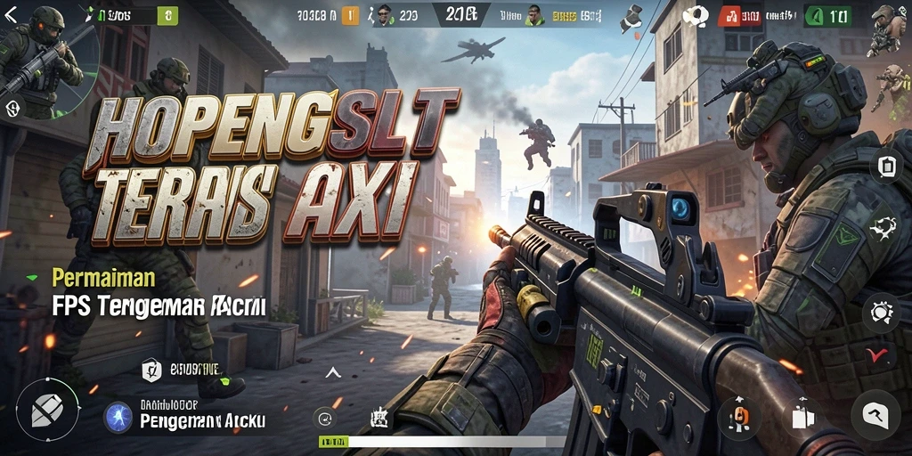 Screenshot menampilkan aksi gameplay seru HOPENGSLOT dengan elemen FPS yang mendebarkan.