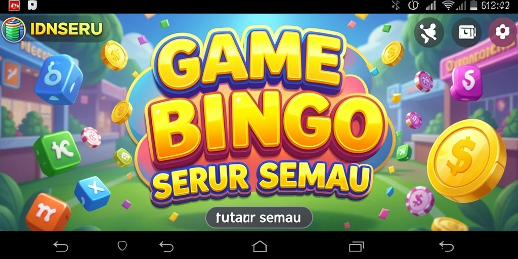 Screenshot permainan IDNSERU yang menunjukkan keseruan bermain Bingo.