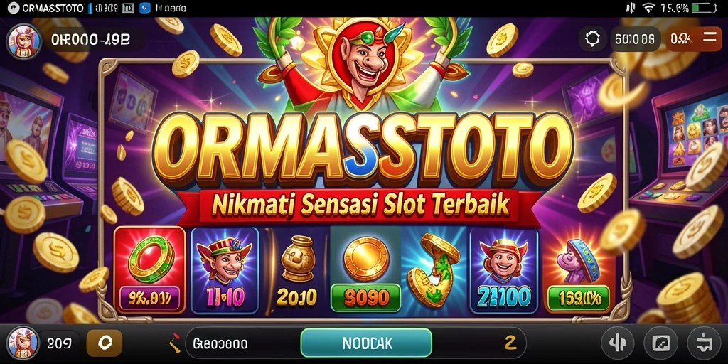 Tampilan gameplay menarik di ORMASSTOTO dengan berbagai tema slot.
