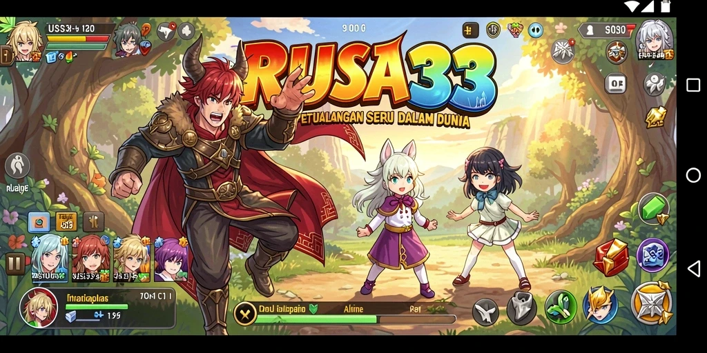 Gameplay seru RUSA33 dengan karakter anime yang menarik.