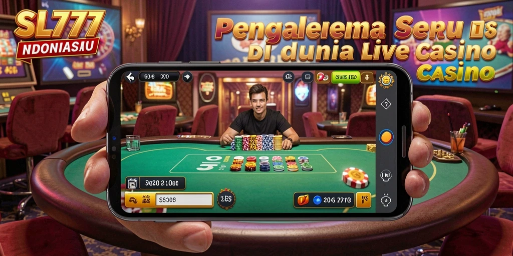 Tampilan gameplay seru di SL777 dengan dealer langsung.