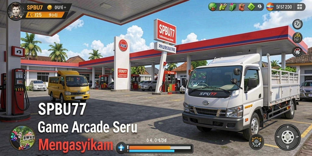 Gameplay SPBU77 yang menegangkan dan seru di layar.