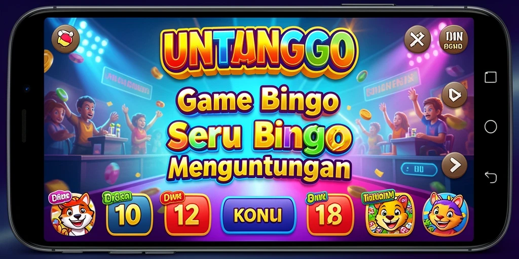Tampilan gameplay Bingo yang seru di UNTUNGGO.
