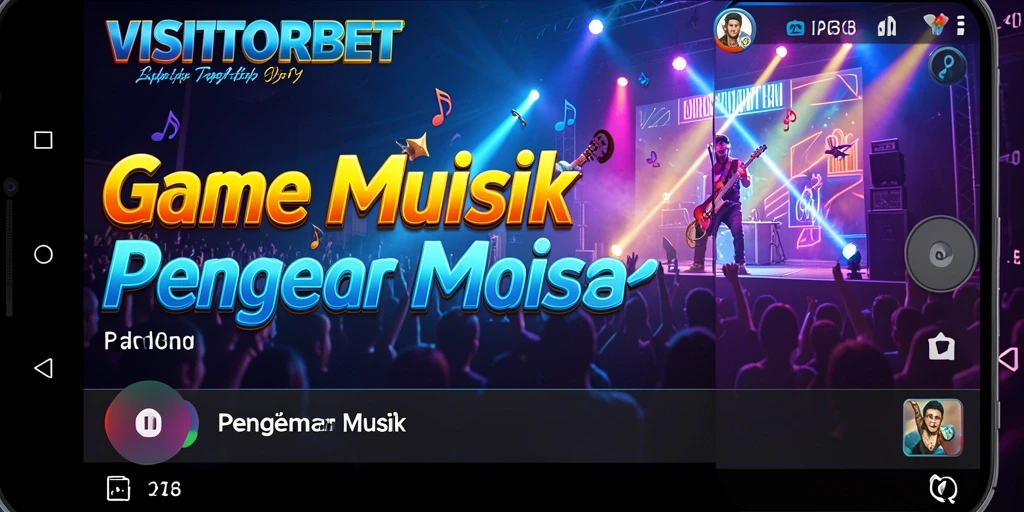 Tampilan gameplay menarik dari VISITORBET saat memainkan lagu favorit.
